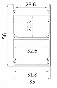 Накладной светильник 6063 LINE 3556 0412636