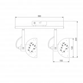 Бра Eurosvet Grunge 20069/2 черный