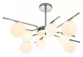 Люстра на штанге Escada Sphere 642/8P Silver