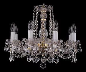 Подвесная люстра Bohemia Ivele Crystal 1402 1402/8/160/G/Leafs