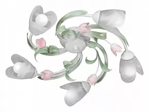 Потолочная люстра Vitaluce V1541 V1541/5PL