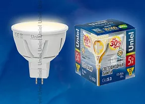 Лампа светодиодная Uniel  GU5.3 5Вт 3000K 07912