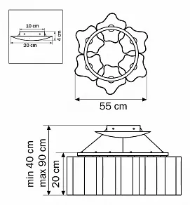 Подвесная люстра Lightstar Nubi Ondoso 802161