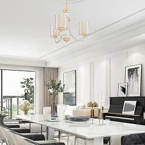 Подвесная люстра Arte Milano Florentia-3387 303387/3 Wh/Gd