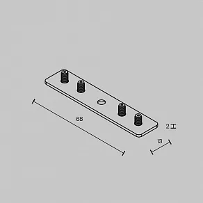Крепление для трека Maytoni Accessories for tracks Exility TRAM034CI-R-41B