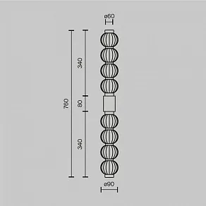 Бра Maytoni Amulet MOD555WL-L13G3K