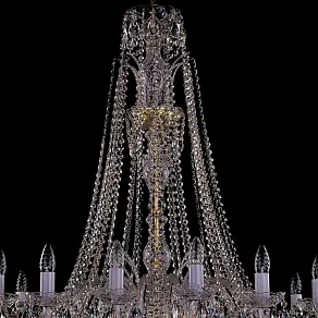 Подвесная люстра Bohemia Ivele Crystal 1411 1411/16/400/XL-115/G