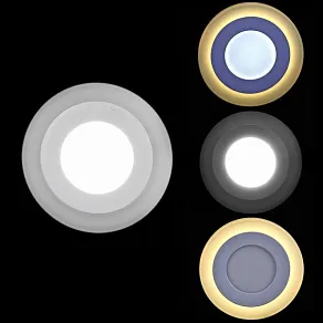 Встраиваемый светильник Reluce  70503-9.0-001TM LED3+2W WH/DL+WL (6500K+3000K)