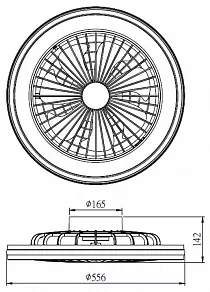 Светильник с вентилятором Mantra (люстры-вентиляторы) Gamer 7861