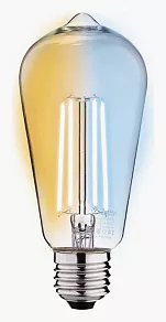 Лампа светодиодная с управлением через Wi-Fi Zetton Smart Wi-Fi Bulb E27 6Вт 2200-6500K ZTSHLBWCWE272RU