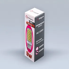 Лампа светодиодная Eleganz  G9 9Вт 4500K 1309