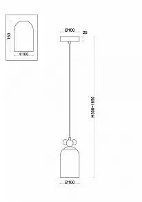 Подвесной светильник Freya Pitch FR5365PL-01CH
