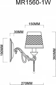 Бра MyFar Dana MR1560-1W