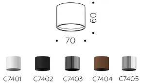 Накладной светильник Ambrella Light C C7401
