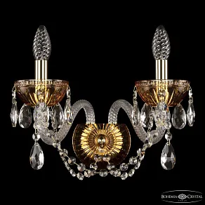 Бра Bohemia Ivele Crystal 5402 5402B/2/165 G Amber/M-1G