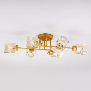 Потолочная люстра Eurosvet Hilari 30165/6 перламутровое золото