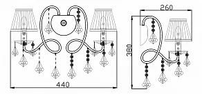 Бра Maytoni Fantasia ARM015-02-N