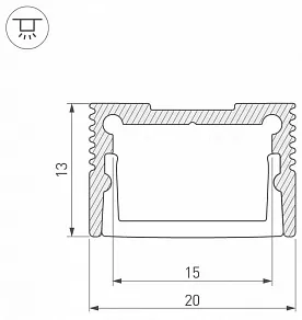 Профиль накладной Arlight SL-SLIM 037112