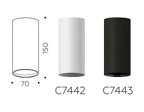 Накладной светильник Ambrella Light C C7442