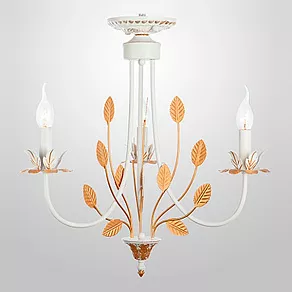 Подвесная люстра Eurosvet Flora 60023/3 белый с золотом