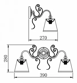 Бра Maytoni Vintage ARM420-02-R