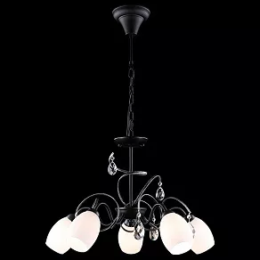 Подвесная люстра Eurosvet 60033 60033/5 черный с серебром