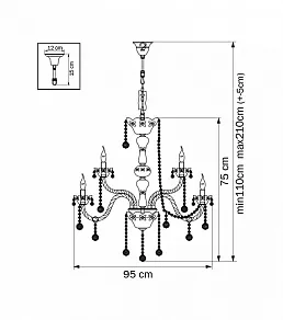 Подвесная люстра Osgona Vidare 738152