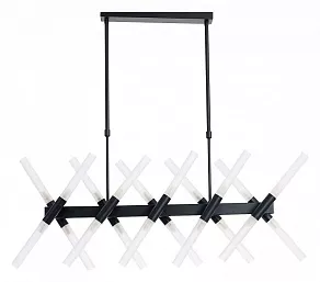 Люстра на штанге LUMINA DECO Alford LDP 6036-20 BK