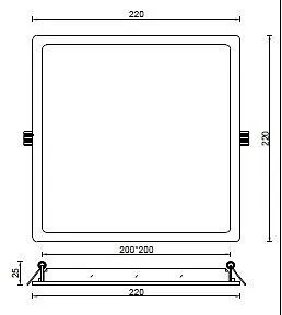 Встраиваемый светильник Deko-Light Square II 565276
