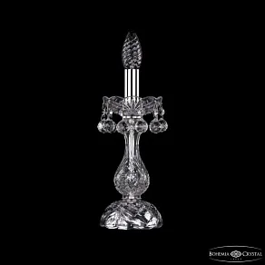 Настольная лампа декоративная Bohemia Ivele Crystal 1409 1409L/1-27 Ni