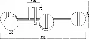 Потолочная люстра F-promo Stripy 3051-6P