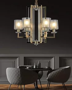 Подвесная люстра LUMINA DECO Manhattan LDP 8012-6 F.GD