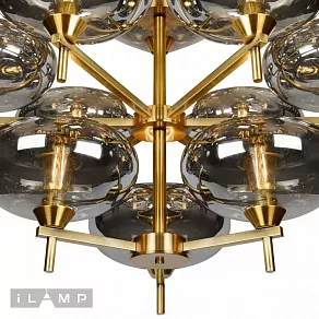 Люстра на штанге iLamp Rivoli 6607/12 GD