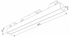 Встраиваемый светильник Elektrostandard Slim Magnetic a067375