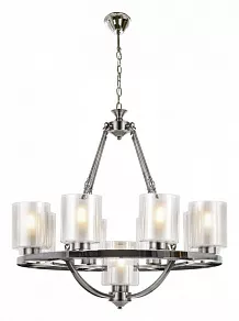 Подвесная люстра LUMINA DECO Santini LDP 1220-9 CHR+WT