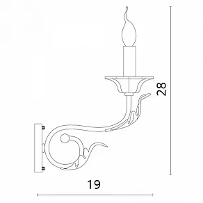 Бра Divinare Monica 7057/01 AP-1