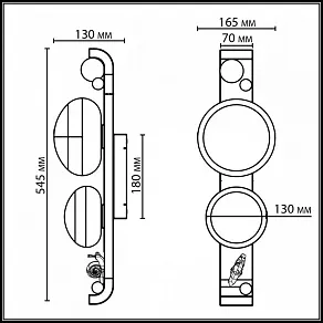 Накладной светильник Odeon Light NATURE 5434/2W