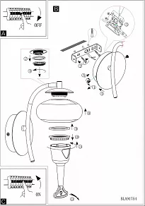 Бра Eglo Aleandro 91754