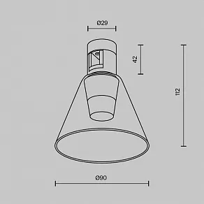 Накладной светильник Maytoni Bianca TR147-1-3W3K-B