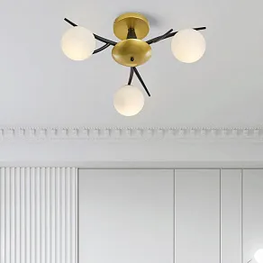Потолочная люстра Arte Milano Neapolis-73408 273408/3 BK/GD
