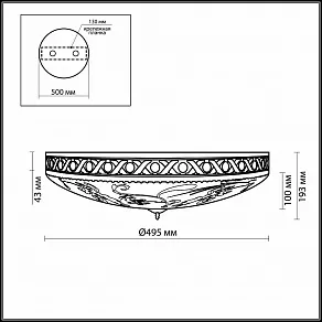 Накладной светильник Odeon Light Wesli 2547/5