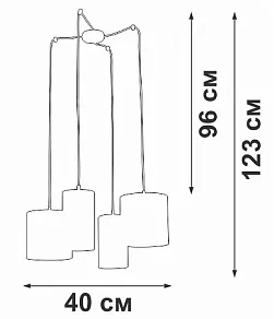 Подвесная люстра Vitaluce V3089 V3089-0/4S