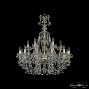 Подвесная люстра Bohemia Ivele Crystal 1409 1409/12+6/300/XL-95 G