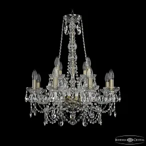 Подвесная люстра Bohemia Ivele Crystal 1411 1411/8+4/195/h-70 Pa
