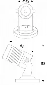 Светильник на штанге Deko-Light Mini II Amber 732040