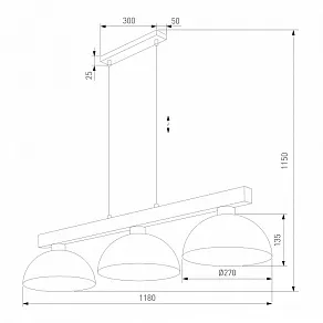Подвесная люстра TK Lighting  6299