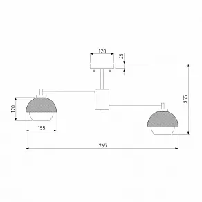 Люстра на штанге Eurosvet Nocciola 70106/8 черный
