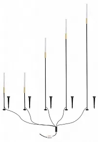 Наземный низкий светильник Arte Lamp MUSTER A1083PA-5BK