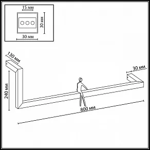 Накладной светильник Odeon Light Grafic 7153/14WL