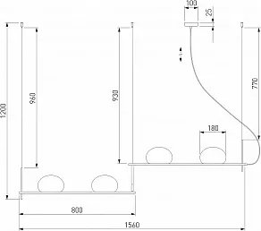 Подвесной светильник Eurosvet Stair 70145/4 латунь